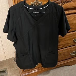 Women’s Black jogger Scrub Set (W123) Size Large-Pants Large TALL